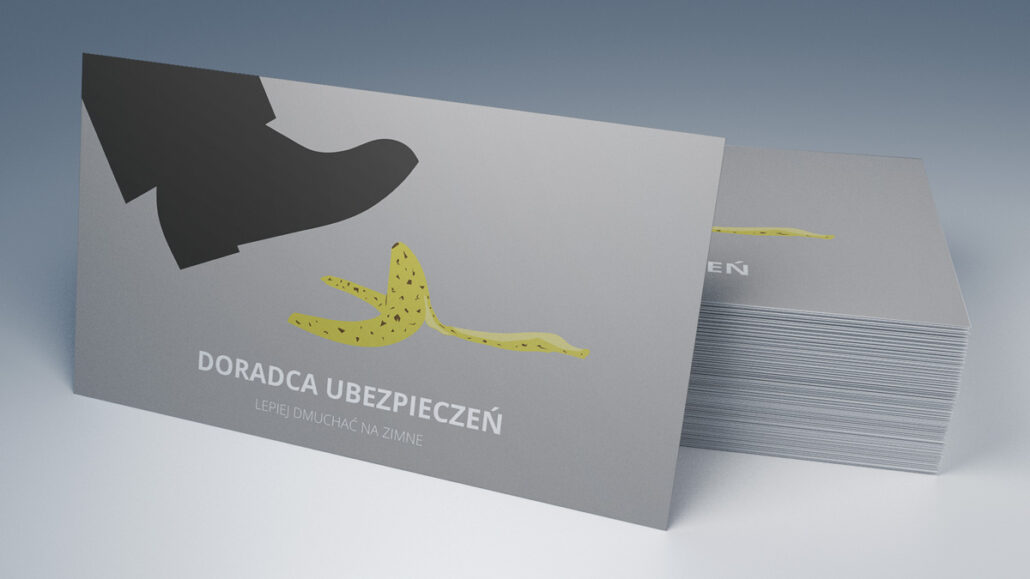 projekt wizytówki dla doradcy ubezpieczeniowego
