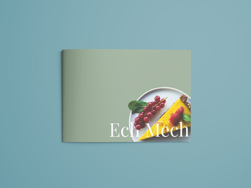 projekt menu dla kawiarni EchMech Warszawa