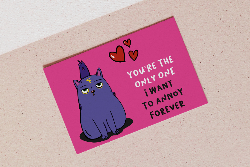 walentynkowa kartka dla niego