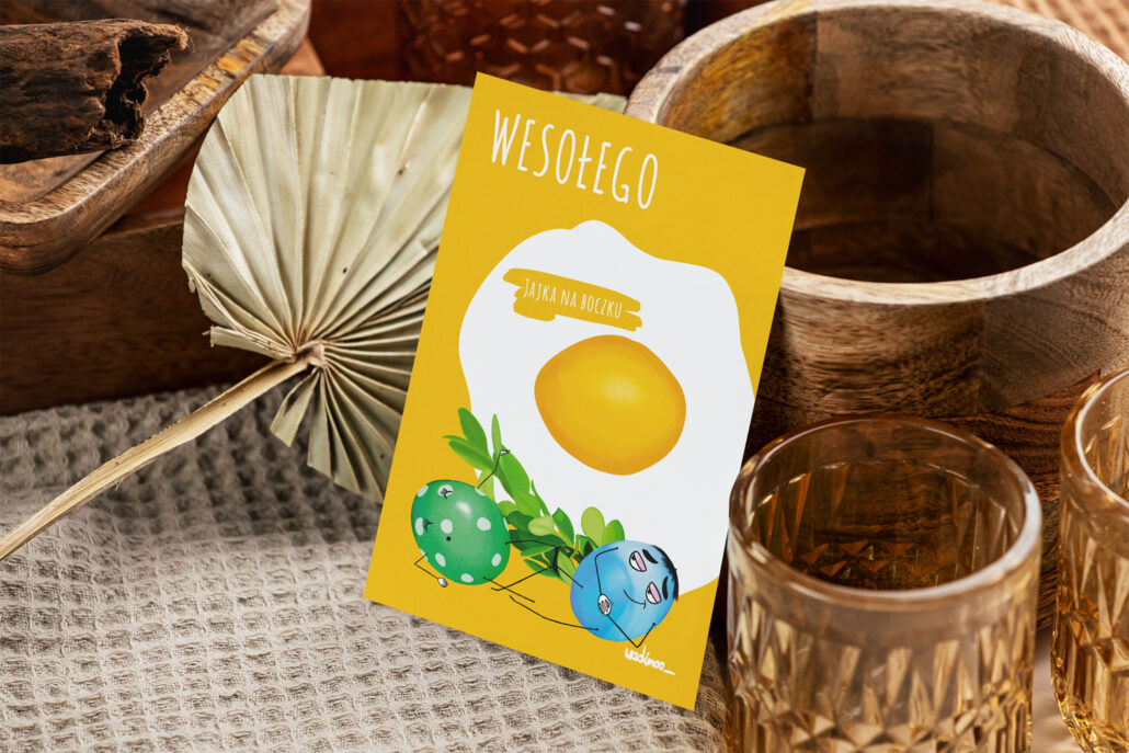 kartka wielkanocna z humorem