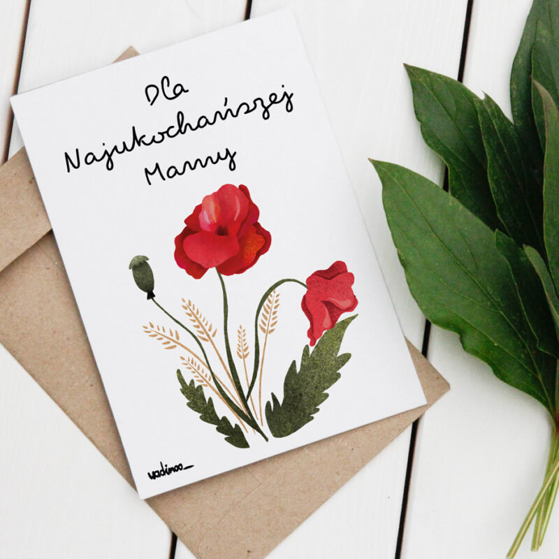 Mak - Kartka na Dzień Mamy