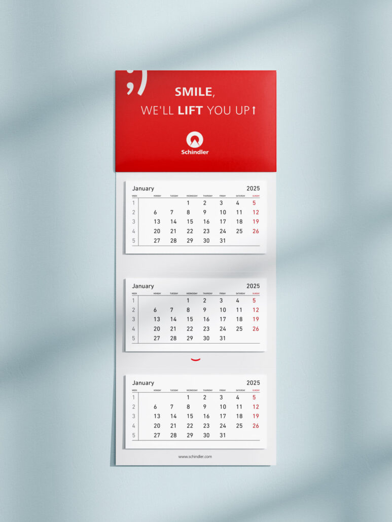 Schindler - kalendarz 2025