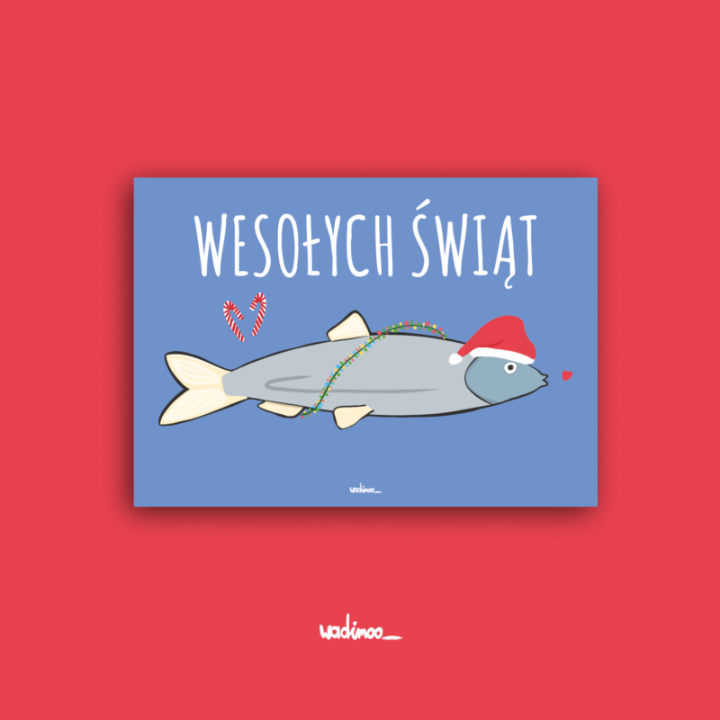 Świąteczny Śledzik - Kartka na Boże Narodzenie