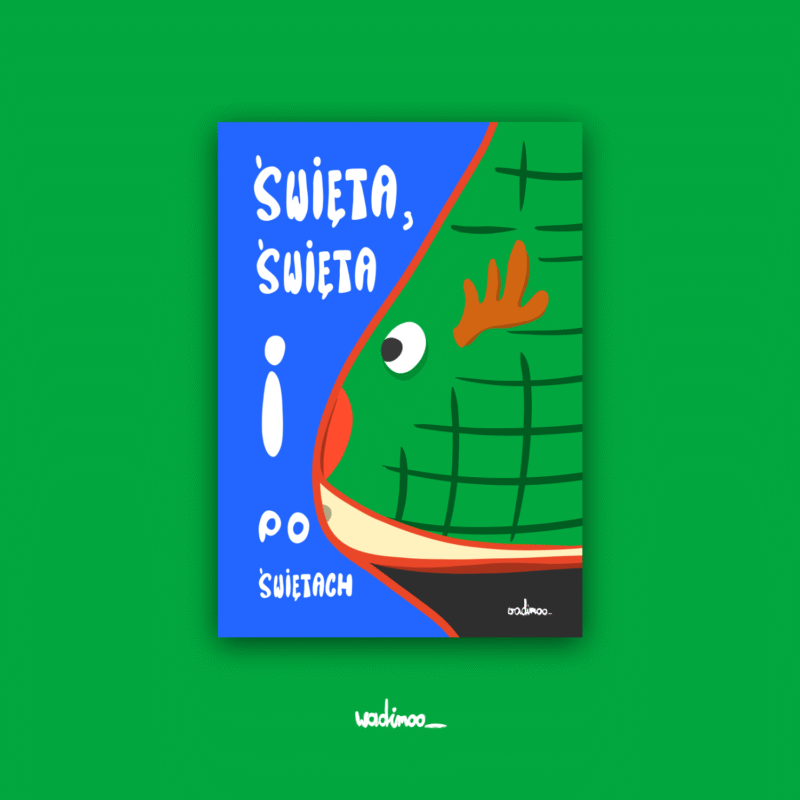 „Święta, święta i po świętach” - kartka ze świątecznym brzuszkiem