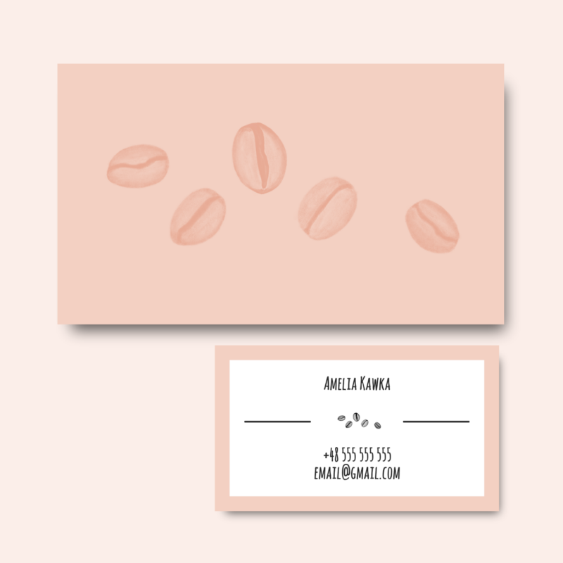 Ilustrowana wizytówka – dla kawiarni, palarni i marek kawowych