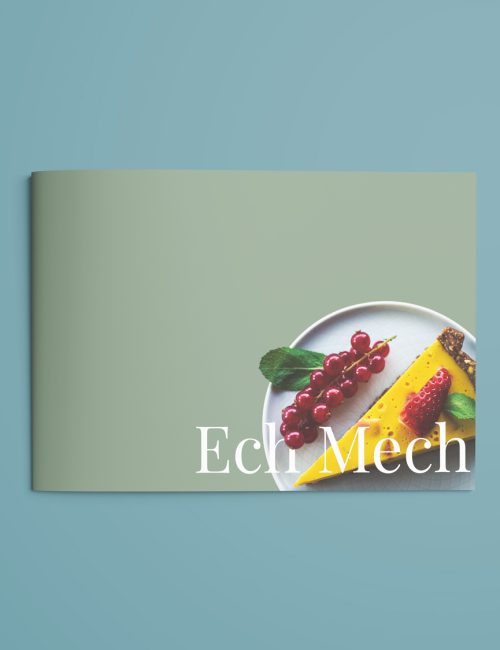 projekt menu dla kawiarni EchMech Warszawa